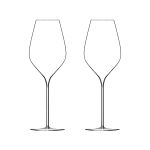 Taça de Cristal Soprada à Boca Ultraleve Lehmann Para Champanhe 430 ml N°4 2 Peças