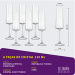 Jogo de Cristal Bohemia Xtra Taças e Copos 42 Peças