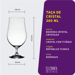 Taça De Cristal Bohemia Para Cerveja 380 ml Bierhaus 2 Peças