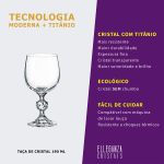 Taça De Cristal Bohemia Para Vinho Branco 190 ml Claudia 1 Peça
