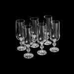 Taça de Cristal Bohemia Para Cerveja 280 ml Claudia 6 Peças