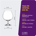 Taça de Cristal Para Cognac 690 ml Gastro/Colibri Bohemia