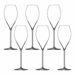 Taça de Cristal Lehmann Para Champanhe 300 ml Initial 6 Peças