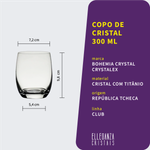Copo De Cristal Para Whisky 300 ml Linha Club Bohemia