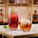 Jogo com 12 Copos de Cristal para Água e Whisky Linha Club Bohemia