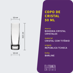 Copo De Cristal Para Vodka 50 ml Linha Barline Bohemia