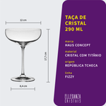 Taça Coupe de Cristal Haus Concept 290 ml Fizzy 1 Peça
