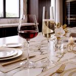 Jogo com 12 Taças de Cristal Para Champagne e Vinho Tinto Ardea Bohemia