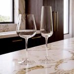 Jogo com 12 Taças de Cristal Para Champagne e Vinho Tinto Ardea Bohemia