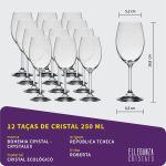Jogo Com 48 Taças De Cristal Bohemia Linha Roberta