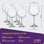 Jogo com 48 Peças De Cristal Linhas Gastro e Barline Bohemia