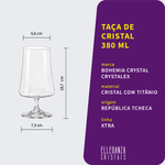 Taça de Cristal Bohemia Para Cerveja 380 ml Xtra 1 Peça