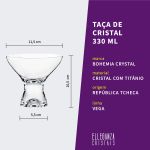 Taça De Cristal Bohemia Para Sobremesa 330 ml Vega 1 Peça