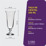Taça de Cristal Bohemia Para Cerveja 360 ml Angela 1 Peça
