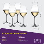 Taça de Cristal Riedel Para Vinho Branco 440 ml Wine Friendly 4 Peças