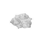 Petisqueira De Cristal Lyor 3 Divisórias Vintage 1 Peça
