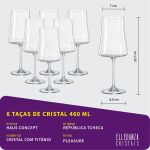 Taça de Cristal Haus Concept Para Vinho 460 ml Pleasure 6 Peças