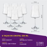Taça de Cristal Haus Concept 560 ml Pleasure 6 Peças