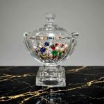 Potiche de Vidro Adely 16 cm Elegance 1 Peça