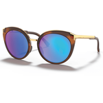 Óculos de Sol Feminino Oakley Top Knot Tortoise Prizm Sapphire Polarizado