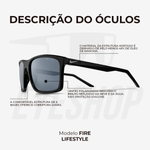 Óculos de Sol Nike Fire FD1819 Black Polarizado