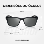 Óculos Sol Nike Radeon 1 FV2404 Anthracite Grey Polar Grey