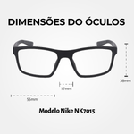 Óculos de Grau Nike 7015 Black
