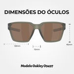 Óculos de Sol Oakley Briza Matte Olive Ink Prizm Rose Gold