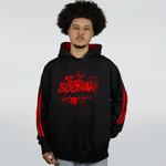 MOLETOM PRETO COM FORRO VERMELHO - BOOYAH