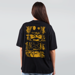 CAMISETA OVERSIZED PRETA - TICKET OURO ROYALE