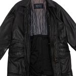 Jaqueta Parka Couro Vintage 