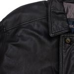 Jaqueta Parka Couro Vintage 