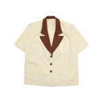 Blusa  Linho Vintage 80s