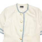 Blusa Linho Italiana Vintage 80s