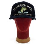 Boné Veludo Harrison's Sport Fishing Center Maryland Vintage 