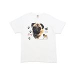 Camiseta Fruit Of The Loom Pug Vintage