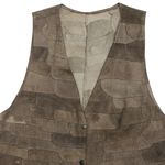 Colete Couro Vintage 