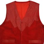 Colete Couro Vintage 
