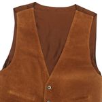 Colete Italiano Couro Vintage 