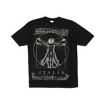 Camiseta Italiana Leonardo Da Vinci Homem Vitruviano Vintage