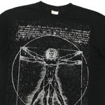 Camiseta Italiana Leonardo Da Vinci Homem Vitruviano Vintage