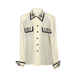 Camisa  Tess Seda Vintage 