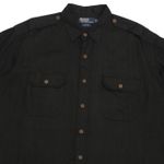 Camisa Linho Polo Ralph Lauren Vintage