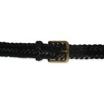 Cinto Trançado Brooks Brothers Couro Vintage 