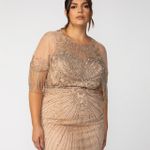 Vestido Marilia Longo Dourado