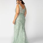 Vestido Agnes Longo Verde Chá