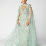 Vestido Agnes Longo Verde Chá