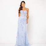 Vestido Talita Longo Azul Serenity 