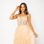Vestido Longo Amy  Dourado