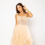 Vestido Longo Amy  Dourado